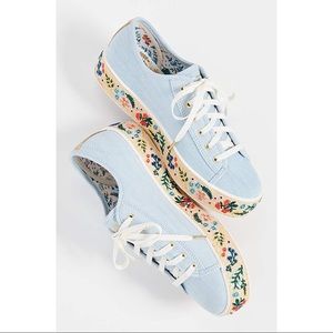 Keds x Rifle Paper Co. Rosalie Embroidered Triple Kick Sneakers